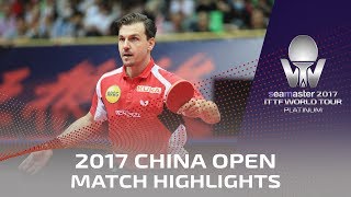 [동영상] 드미트리 오후챠로후 VS 티모 볼 2017 씨마 스터 2017 플래티넘 중국 오픈 결승