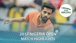 [동영상] ABIODUN Bode VS SHETTY Sanil 2017 ITTF 도전 나이지리아 오픈 준준결승