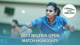[동영상] PERGEL Szandra VS TENNISON Reeth 2017 ITTF 도전 나이지리아 오픈 16 강