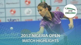 [동영상] BALINT Bernadett VS PICCOLIN Giorgia 2017 ITTF 도전 나이지리아 오픈 결승