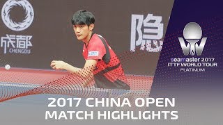 [동영상] 무엇 鈞傑 VS 요시 가즈히로 씨마 스터 2017 플래티넘 중국 오픈 준준결승