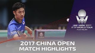 【동영상】 무라 소리 VS 목조 하야토 씨마 스터 2017 플래티넘 중국 오픈 준준결승