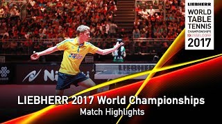 [동영상] 馬龍 VS KALLBERG Anton LIEBHERR 2017 세계 탁구 선수권 대회 베스트 64