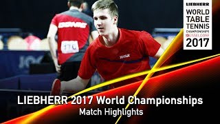 [동영상] STANKEVICIUS Medardas VS KELBUGANOV Timur LIEBHERR 2017 세계 탁구 선수권 대회