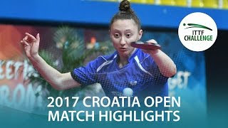 【동영상】 하시모토 돛 乃香 VS POLCANOVA Sofia 2017 ITTF 도전 자그레브 오픈 결승