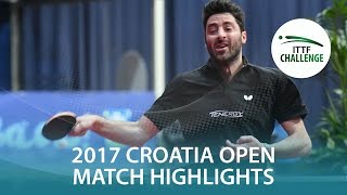 [동영상] 빠나기오티스 · 기오니스 VS 그 로트 조나단 2017 ITTF 도전 자그레브 오픈 준결승