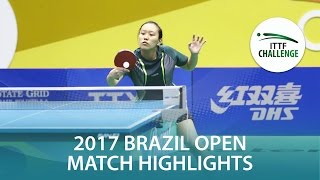 [동영상] TAKAHASHI Bruna VS KODAMA Fernanda 씨마 스터 2017 ITTF 도전 씨마 브라질 오픈 결승