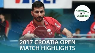 [동영상] 가시나 VS PLETEA Cristian 2017 ITTF 도전 자그레브 오픈 베스트 64