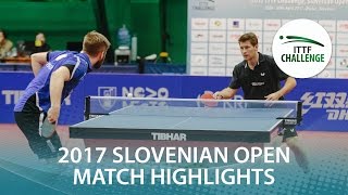 [동영상] 바스티안 슈테가 VS PERSSON Jon 2017 ITTF 도전, 슬로베니아 오픈 결승