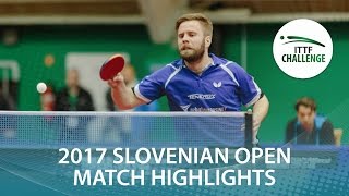 [동영상] PERSSON Jon VS TREGLER Tomas 2017 ITTF 도전, 슬로베니아 오픈 준결승