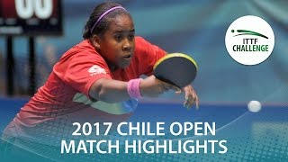 [동영상] VEGA Paulina VS MEDINA Paula 씨마 스터 2017 ITTF 도전 씨마 칠레 오픈 준결승