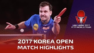 [동영상] 티모 볼 VS 패트릭 후란찌스카 씨마 스터 2017 한국 오픈 결승