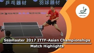 [동영상] 樊振 동부 VS 장지 커 2017 년 ITTF - 아시아 선수권 준결승