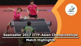 [동영상] 왕 曼昱 · CHEN Ke VS 이토 美誠 · 하야 히나 2017 년 ITTF - 아시아 선수권 준결승
