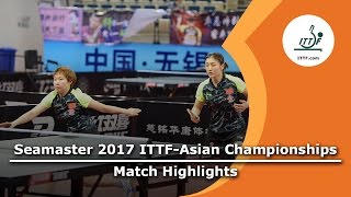 [동영상] 朱雨 링 · 陳夢 VS 사토 히토미 하시모토 돛 乃香 2017 년 ITTF - 아시아 선수권 준결승