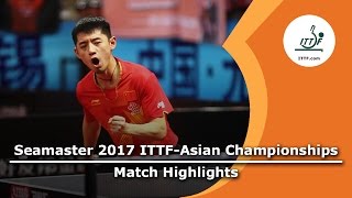 [동영상] 장지 커 VS 오시마 祐哉 2017 년 ITTF - 아시아 선수권 16 강