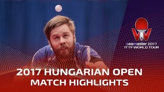 [동영상] KHANIN Aliaksandr VS PERSSON Jon 씨마 스터 2017 헝가리 오픈 베스트 64