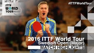 [동영상] M. 칼슨 VS 드미트리 오후챠로후 2016 년 스웨덴 오픈 준결승