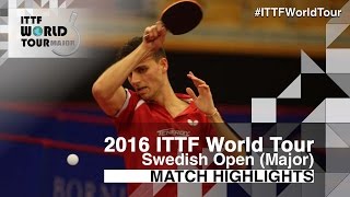 [동영상] 티아고 아폴로니아 VS 江宏傑 2016 년 스웨덴 오픈 베스트 64
