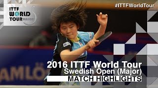[동영상] JI Eunchae VS 시오미 마키 2016 년 스웨덴 오픈 준준결승