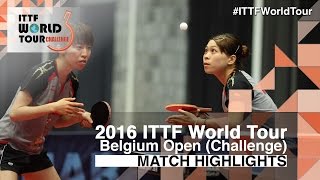 [동영상] 松澤 茉里奈 다카하시 마리코 VS POTA Georgina · PROKHOROVA Yulia 2016 년 벨기에 오픈 결승