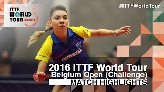 [동영상] 슷찌 VS POTA Georgina 2016 년 벨기에 오픈 준결승