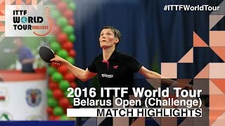 [동영상] PAVLOVICH Viktoria VS 시바타 사키 2016 년 벨라루스 오픈 결승