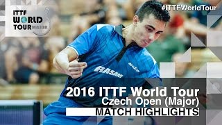 [동영상] KARAKASEVIC Aleksandar VS 스테판 워슈 2016 년 체코 오픈 준결승