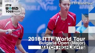 [동영상] 도루기후 · MIKHAILOVA Polina VS 카토 미유 · 森薗 미사키 2016 년 - Asarel 불가리아 오픈 결승