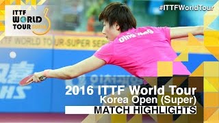【동영상】 정중 VS 하야 히나 2016 년 한국 오픈 준준결승