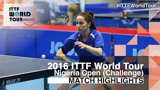 [동영상] CIOBANU Irina VS GARNOVA Tatiana 2016 년 프리미어 로또 나이지리아 오픈 결승