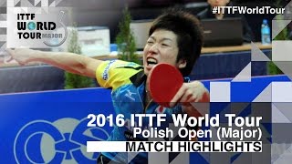 【동영상】 미즈타니 하야부사 VS 타카 和卓 2016 년 폴란드 오픈 준준결승