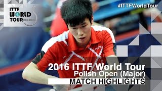 [동영상] WANG Zhixu VS LI Hon Ming 2016 년 폴란드 오픈