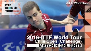 [동영상] HACHARD Antoine VS GOMEZ Gustavo 2016 년 칠레 오픈 준결승
