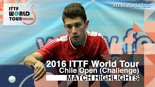 [동영상] SCHREINER Florian VS TOLOSA Santiago 2016 년 칠레 오픈 준준결승