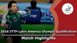 [동영상] TSUBOI Gustavo VS AGUIRRE Marcelo 2016 년 ITTF - 라틴 아메리카의 올림픽 예선 토너먼트 결승