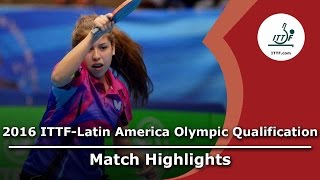[동영상] MEDINA Paula VS ARVELO Gremlis 2016 년 ITTF - 라틴 아메리카의 올림픽 예선 토너먼트 준결승