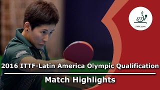 [동영상] SILVA Yadira VS KUMAHARA Caroline 2016 년 ITTF - 라틴 아메리카의 올림픽 예선 토너먼트 준결승