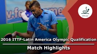 [동영상] OLIVARES Felipe VS CAMPOS Jorge 2016 년 ITTF - 라틴 아메리카의 올림픽 예선 토너먼트 준결승
