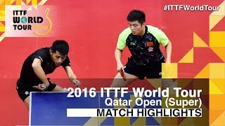[동영상] 樊振 동 · 장지 커 VS 니와 孝希 · 요시무라 真晴 2016 년 카타르 오픈 결승