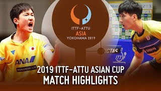 【동영상】하리모토 토모카즈 VS 이상수 2019 ITTF-ATTU 아시안 컵 준준결승