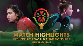 【동영상】TAILAKOVA Mariia VS SAWETTABUT Jinnipa 2019 세계 탁구 선수권 대회 