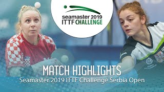 【동영상】MALOBABIC Ivana VS JOKIC Tijana 2019 ITTF 도전 세르비아 오픈 