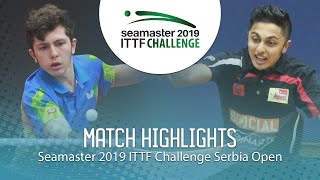 【동영상】AHMADIAN Amin VS DANI Mudit 2019 ITTF 도전 세르비아 오픈
