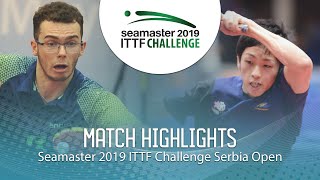 【동영상】YUMA Tsuboi VS DE NODREST Leo 2019 ITTF 도전 세르비아 오픈 