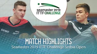 【동영상】HOHMEIER Nils VS KATSMAN Lev 2019 ITTF 도전 세르비아 오픈 준준결승