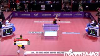 [동영상] 티모 볼 VS LUNDQVIST Jens LIEBHERR 2013 년 세계 탁구 선수권 대회 베스트 32