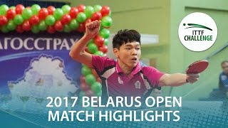[동영상] 블라디미르 삼소노프 VS SUN Chia-Hung 2017 년 ITTF 도전, Belgosstrakh 벨라루스 오픈 준결승